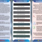 Carta de colores de Esmalte Galvaproa Forja.