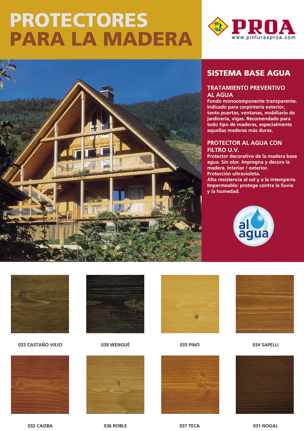 Colores de madera