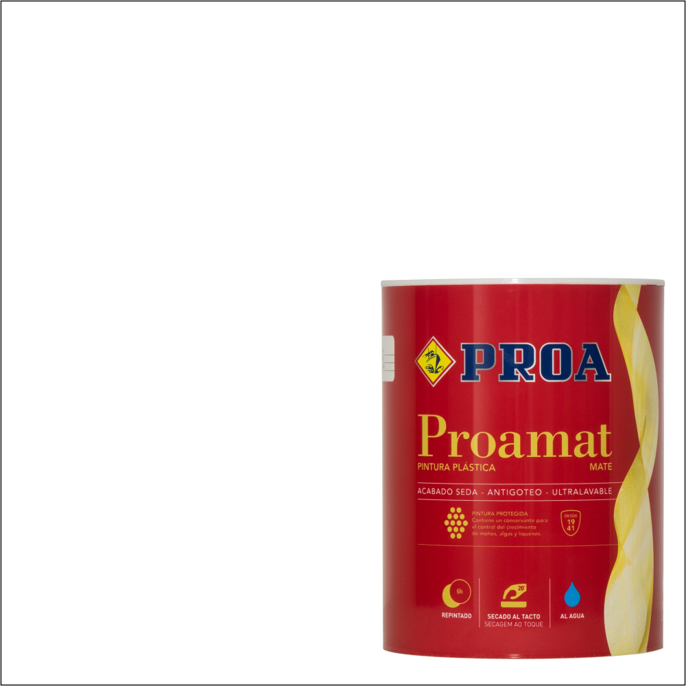 Pintura plástica mate antimoho color Porriño Proamat Proa PUF28H - Comprar