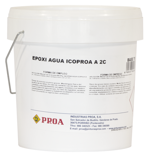 Epoxi al agua icoproa. Brillante. ral 9010