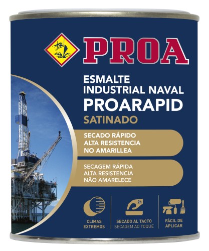 Esmalte sintético industrial secado rapido. Satinado. PROARAPID. blanco