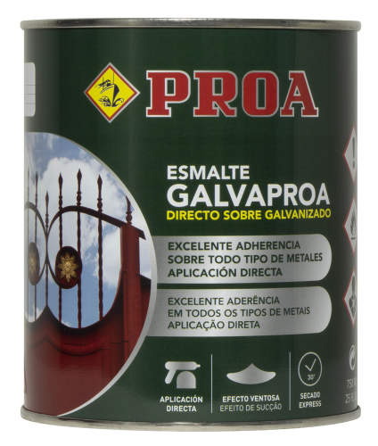 Esmalte directo sobre galvanizado. Satinado. GALVAPROA.  blanco