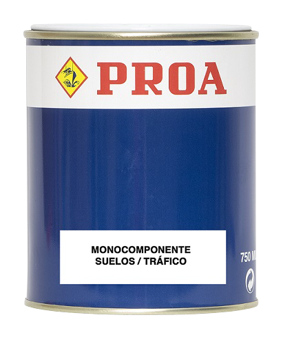 Pintura monocomponente para suelos. Satinado. gris medio ral 7042