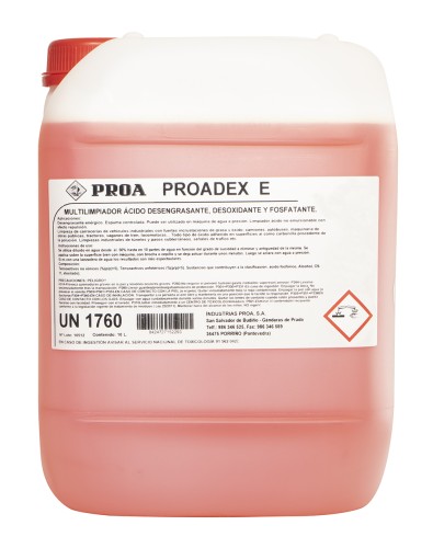 Proadex e. Desoxidante, limpiador de óxido.
