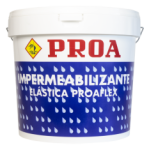 Impermeabilizante elástica fibrada para fachadas. PROAFLEX. blanco